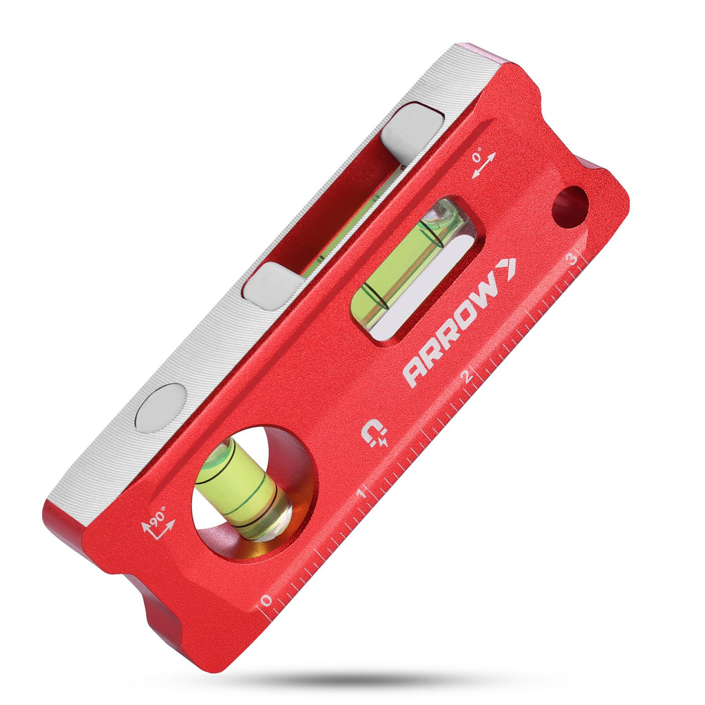 ARROW 4-Inch Torpedo Level, Small Magnetic Leveler Tool