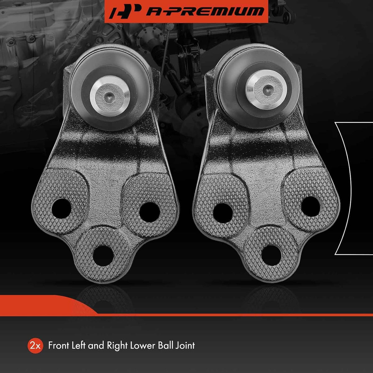 A-Premium Front Lower Ball Joint - Forge Steel, Compatible with Jeep & Fiat