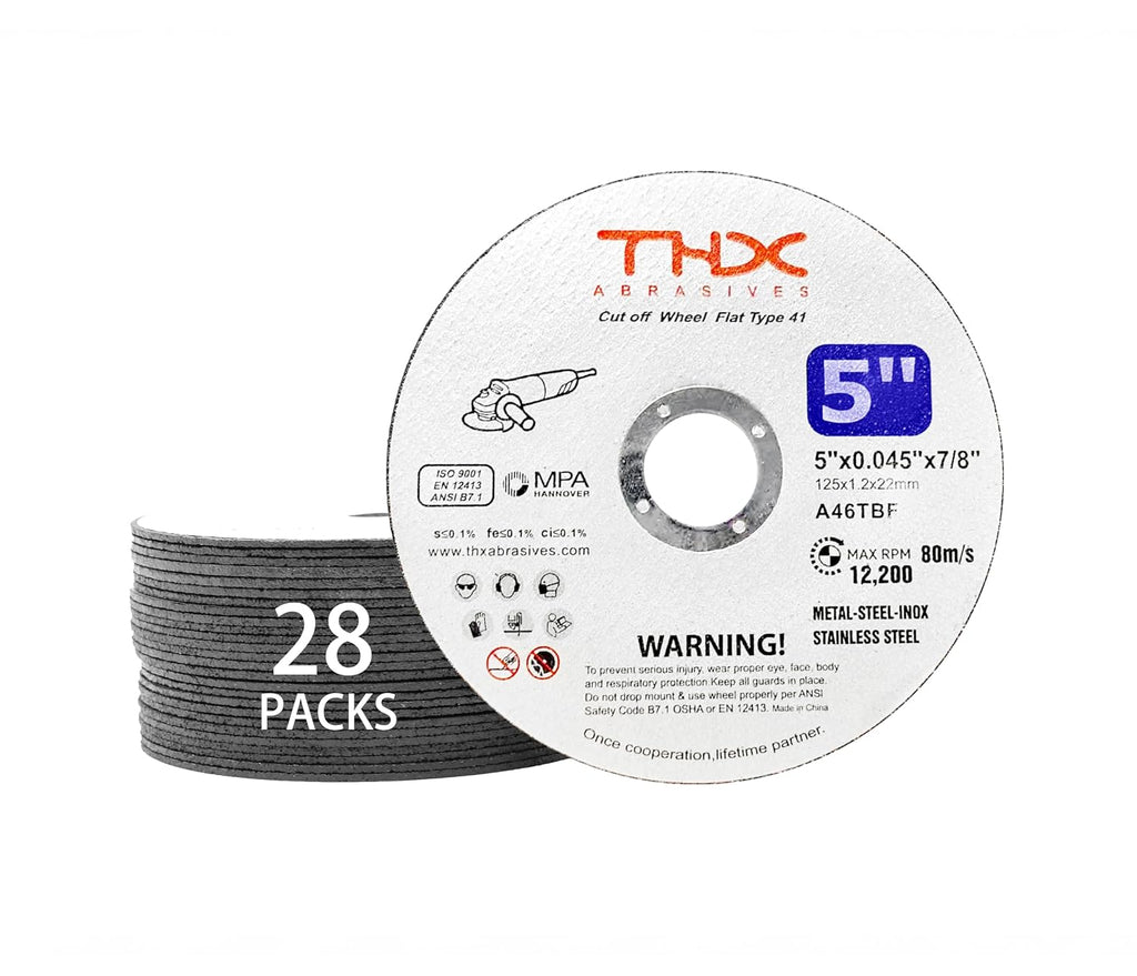 THX 5 Inch Cut Off Wheel,Long-Lasting Thin Cutting Wheel,28Pack
