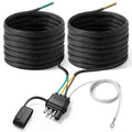 25 FT 4 Pin Trailer Wiring Harness，Waterproof Trailer Wiring Kit
