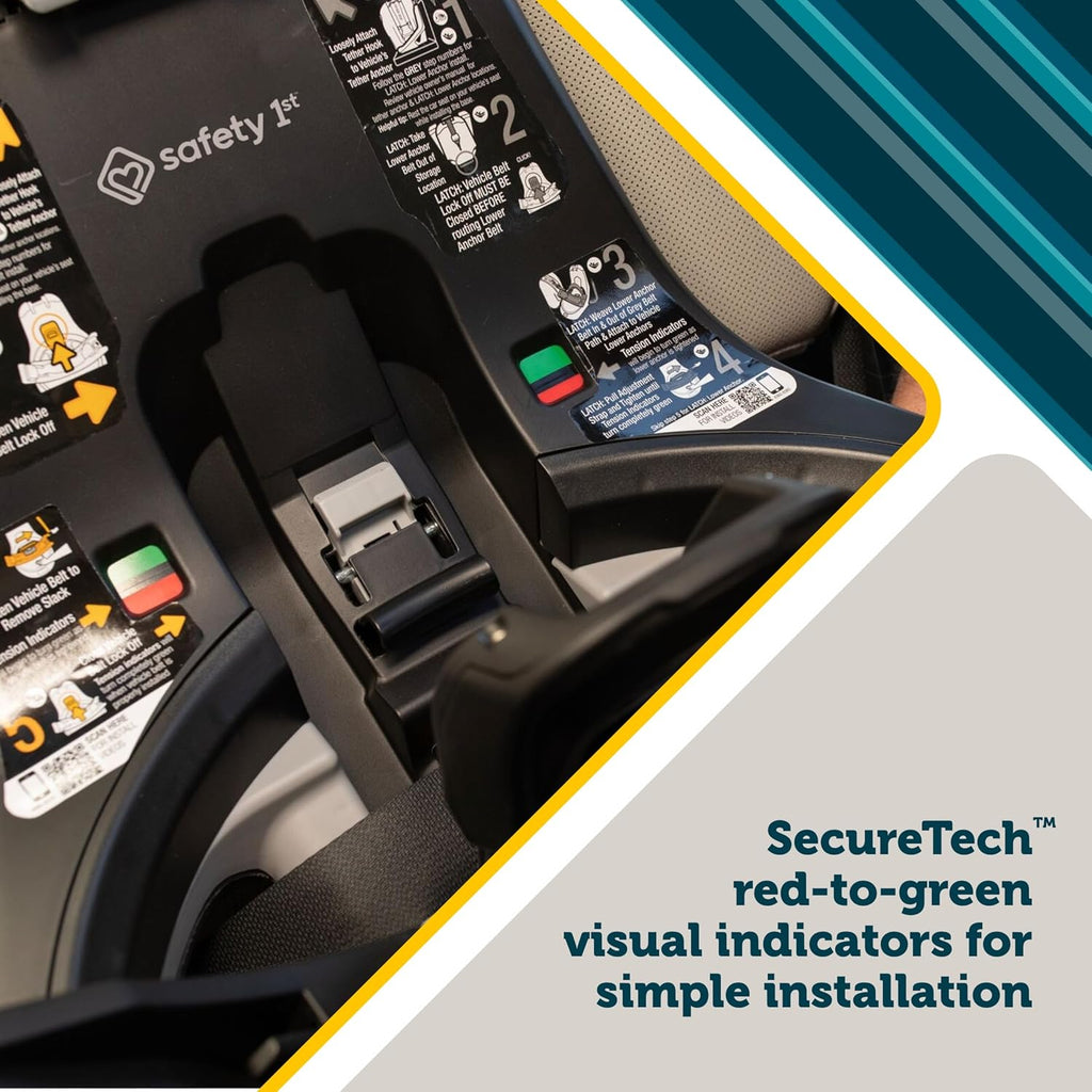 Turn and Go 360 ST 360 Rotating Car Seat, SafetySwivel, SecureTech Installation, All-in-One Convertible Car Seat