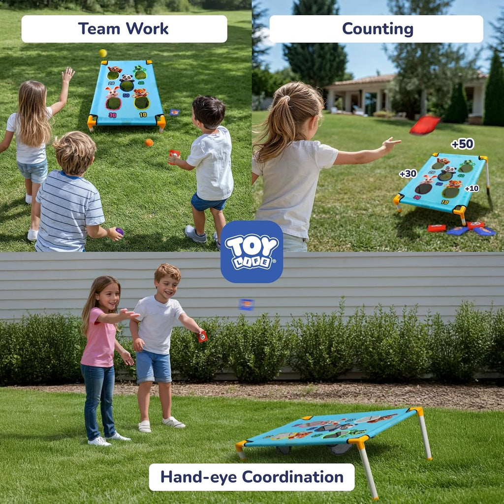 Bean Bag Toss Game, Carnival Party Games, Cornhole Set for Kids Outdoor Games, Outside Toys for Kids Ages 4-8, Yard