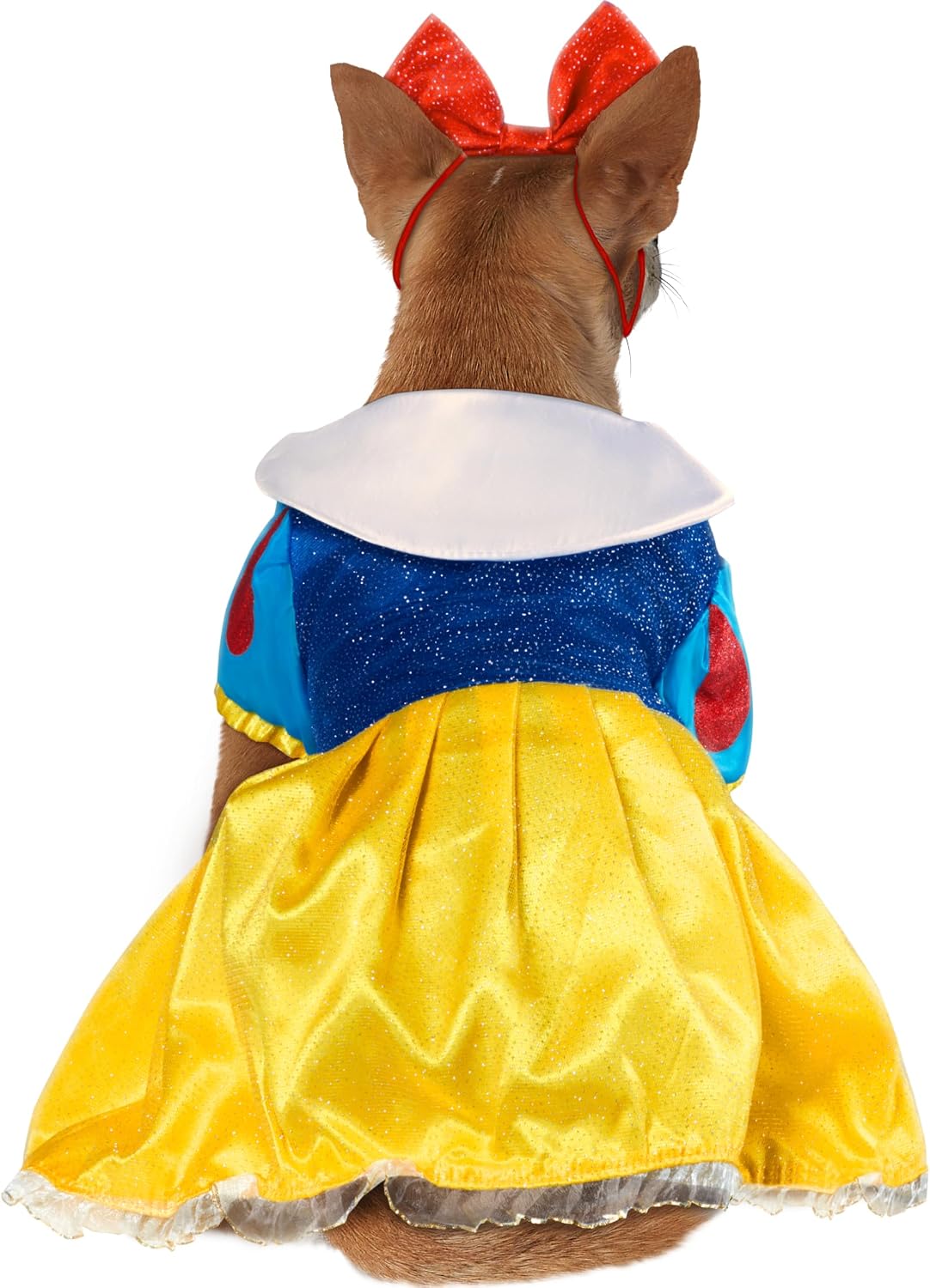 at Party City Disney Princesses: Snow White Pet Costume for For Dogs or Cats by Rubies, Medium