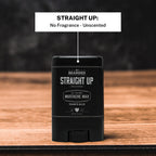 Mustache Wax Stick, Straight Up, Unscented, 0.35 oz