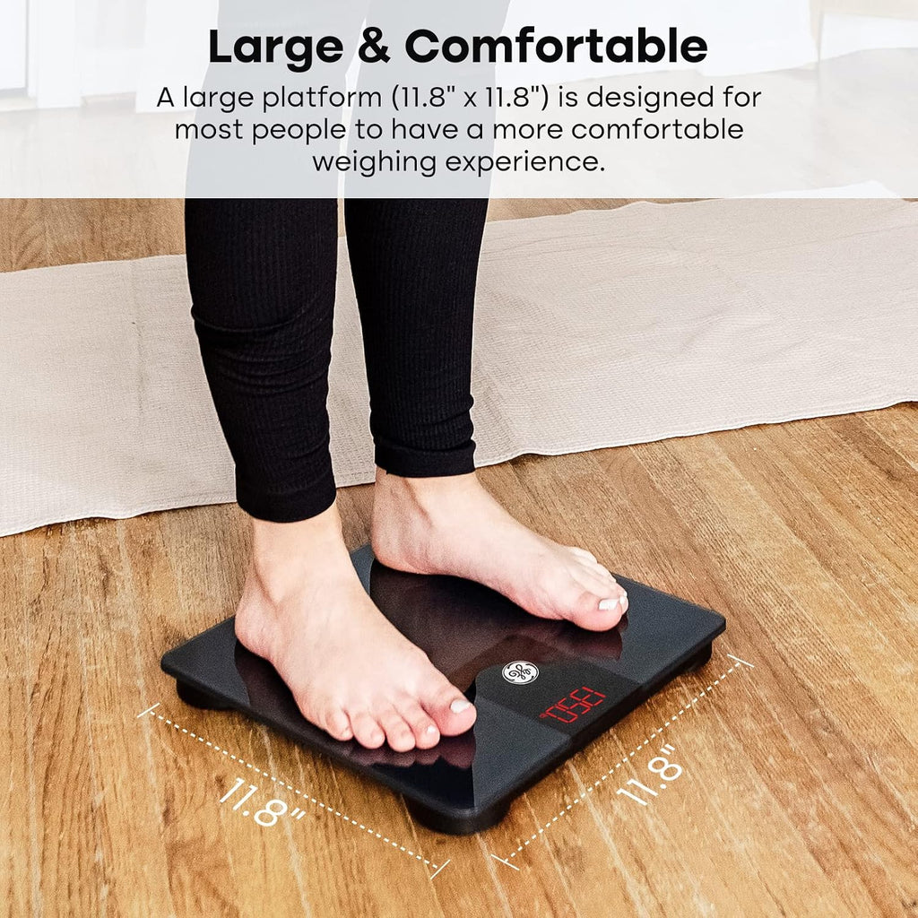 Bathroom Scale for Body Weight 500lbs, Digital Weight Scales Heavy Duty | High Capacity Body Measuring Device, High
