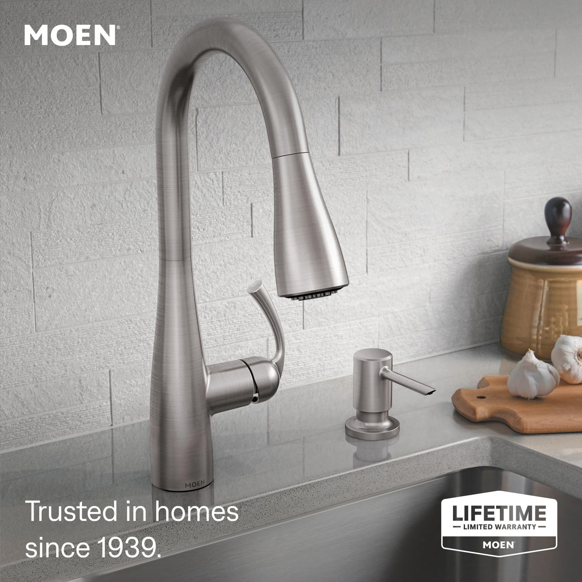 Essie Pulldown Kitchen Faucet, Spot Resist Stainless, 87014SRS
