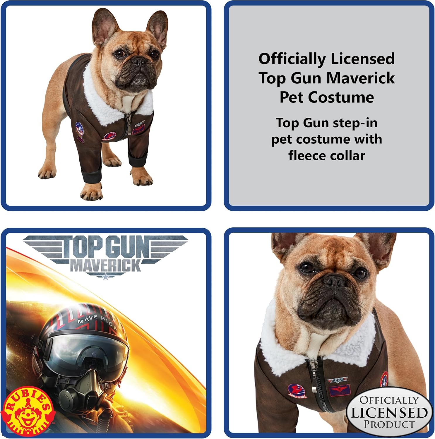 Top Gun: Maverick Pet Costume for For Dogs or Cats by Rubies, Large