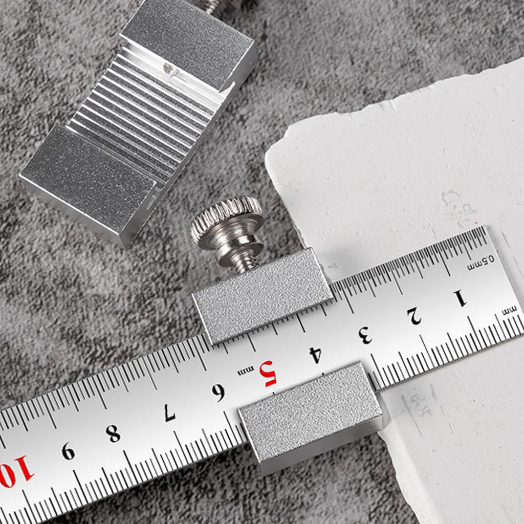Ruler Stops Fences 20mm Ruler Block with Clear Scale for Accurate Readings in Professional Setting Long Terms Stability Precise Measuring Tool