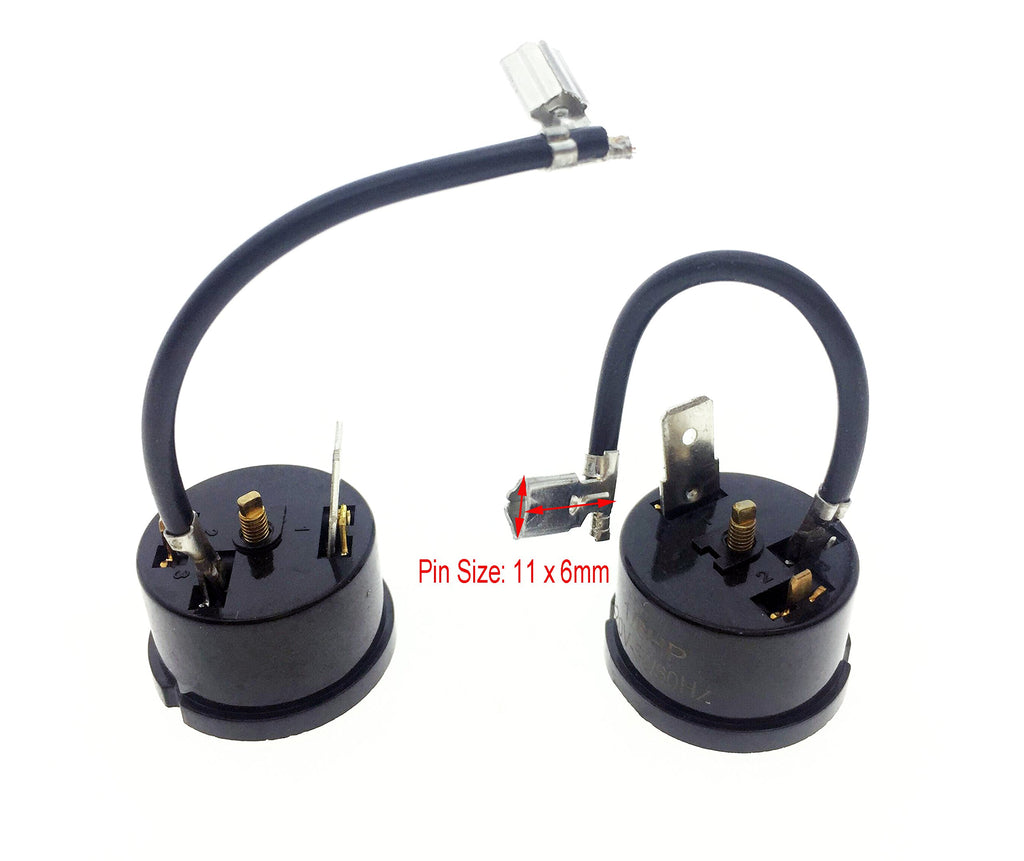 YXQ 6Pcs Round Compressor Overload Thermal Protector Relay Starter for 1/6 HP 220V 125W Refrigerator