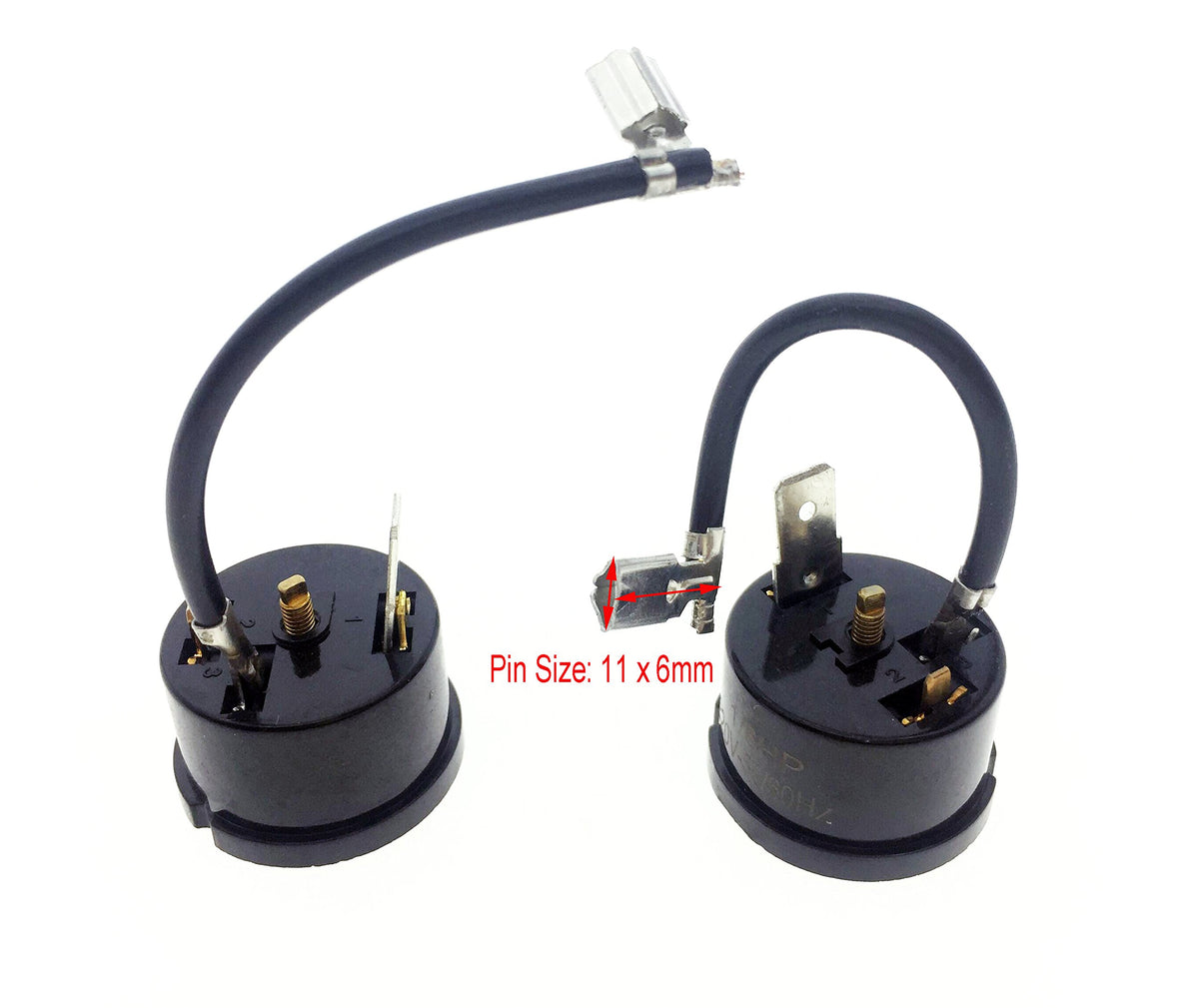 YXQ 6Pcs Round Compressor Overload Thermal Protector Relay Starter for 1/6 HP 220V 125W Refrigerator