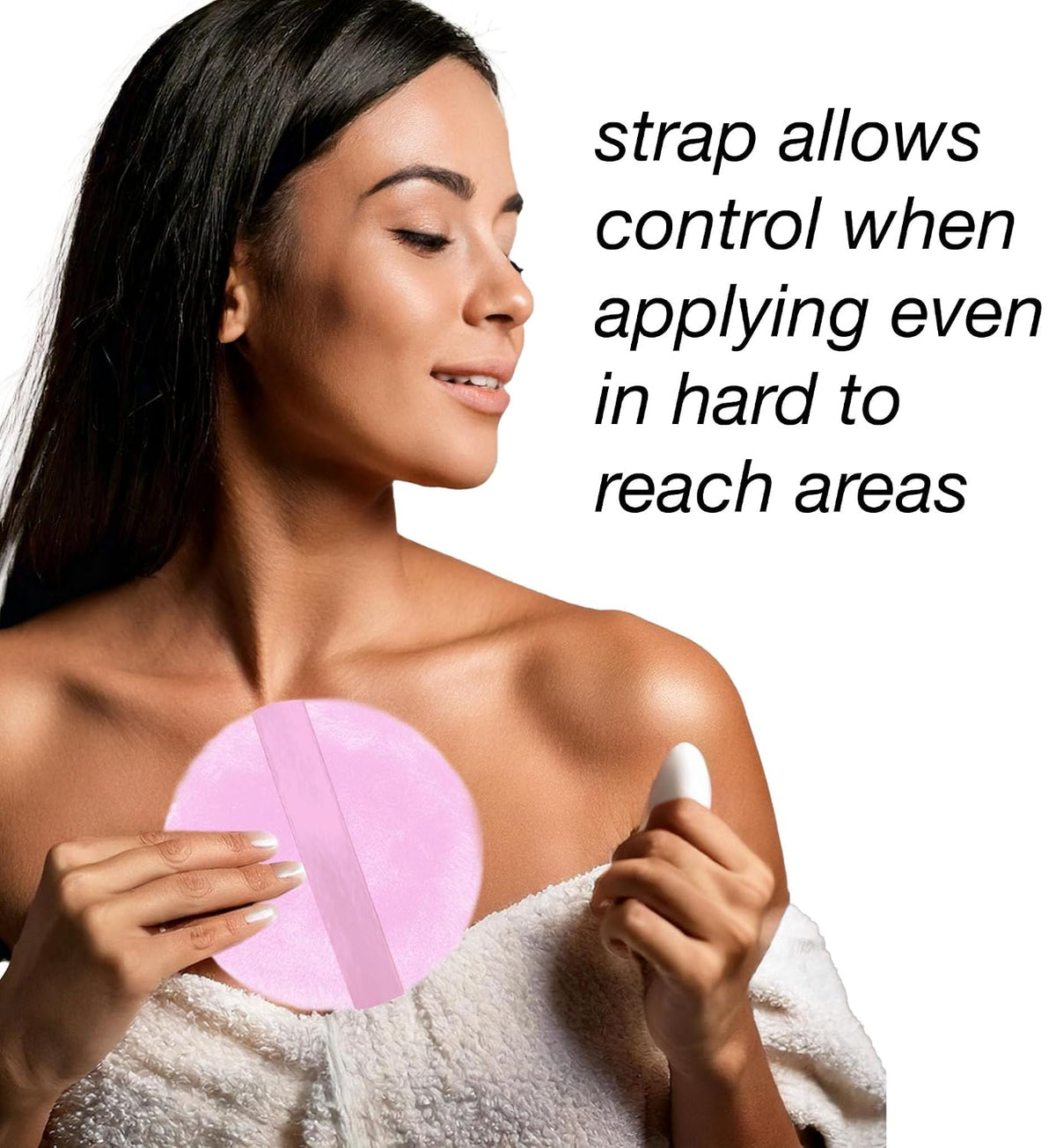Oversized XL Velour Powder Puff - Ultra Soft Body & Face Makeup Applicator