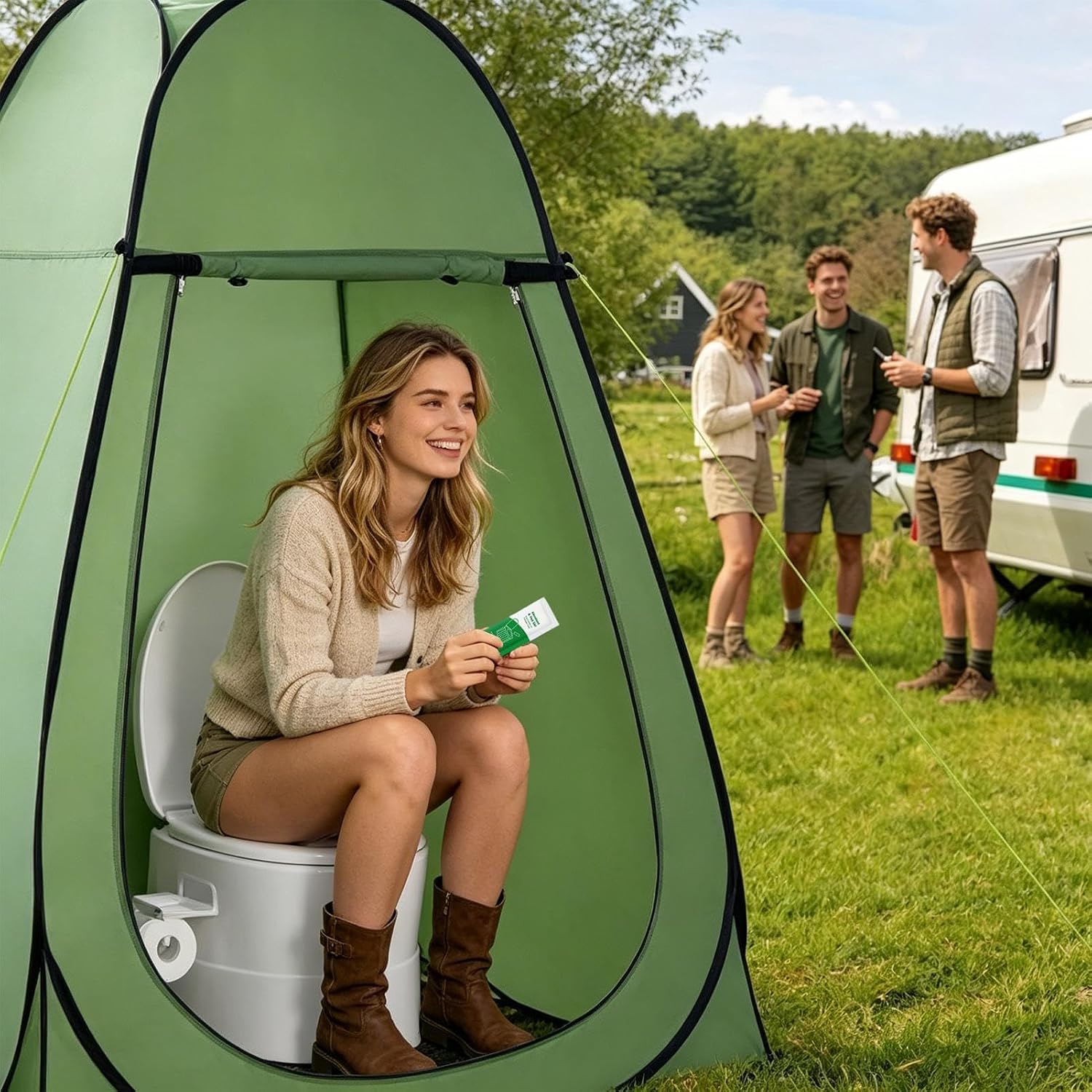 Urine Gel for Portable Toilet 20 Packets Camping Pee Absorbent Solidifier | Portable Toilet Gel for Outdoor Travel