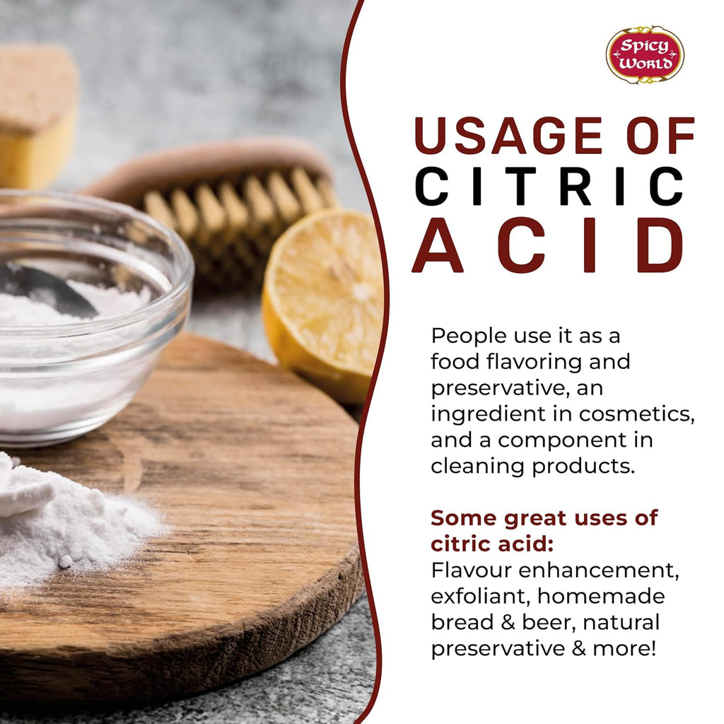 Citric Acid 11 LB Bulk Jar - All Natural, Food Grade, Non-GMO Citric Acid Powder for Cleaning, Bath Bombs, Preserving