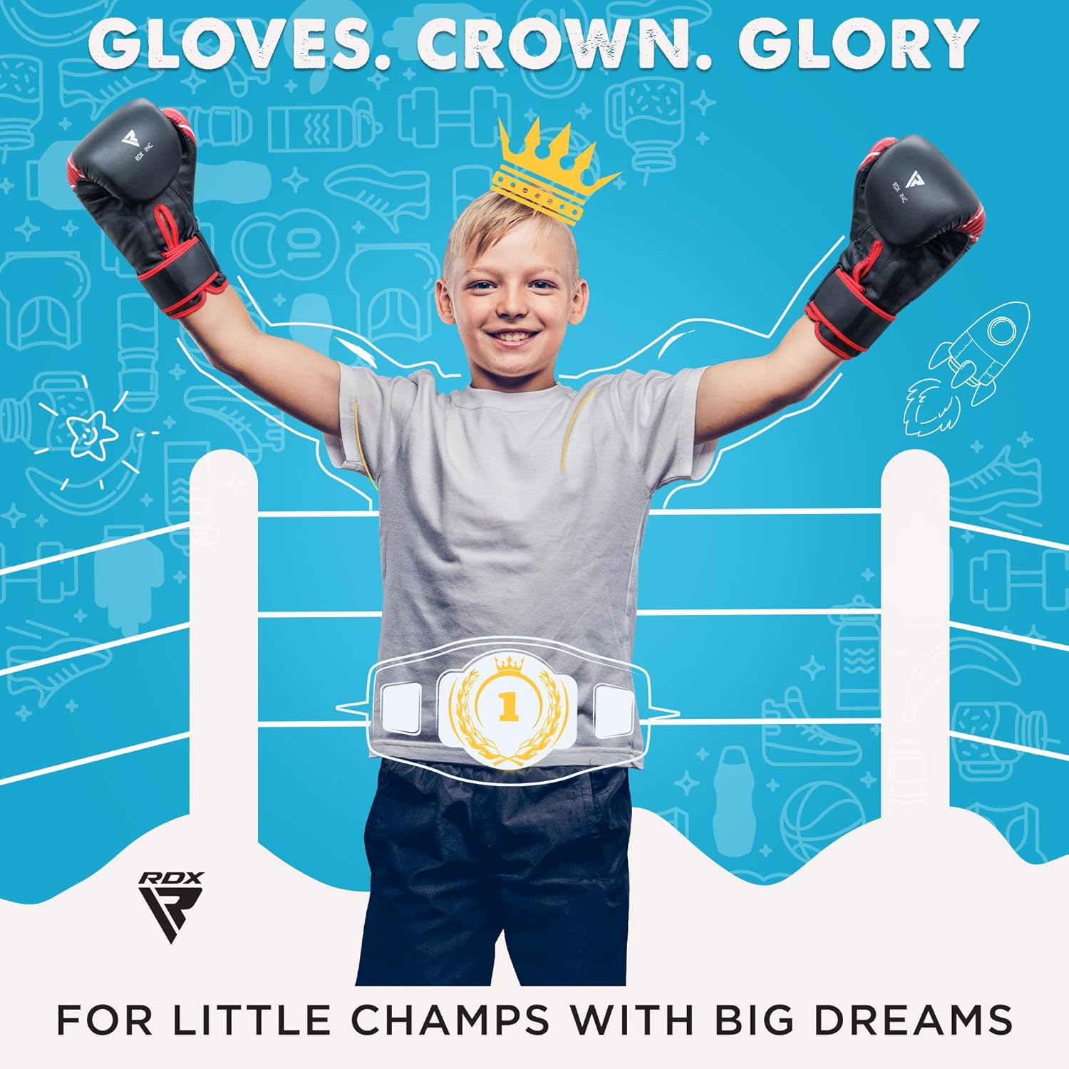 Kids Boxing Gloves, 6oz 4oz Junior Training Mitts, Maya Hide Leather Ventilated Palm, Muay Thai Sparring MMA
