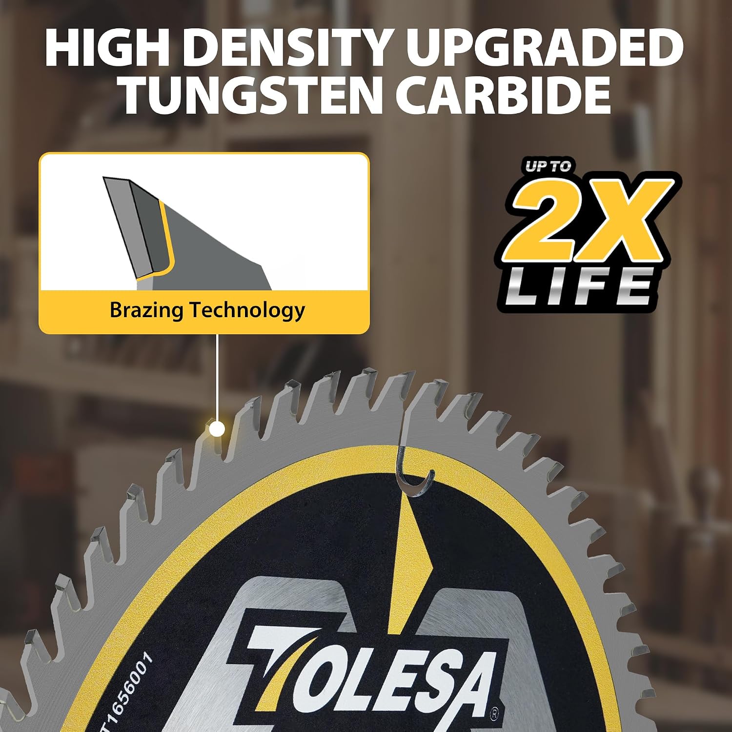 6 1/2 Circular Saw Blades, 60T for Wood and Plywood, 3-Pack | Tungsten Carbide Teeth, Super Thin Kerf, ATB Design