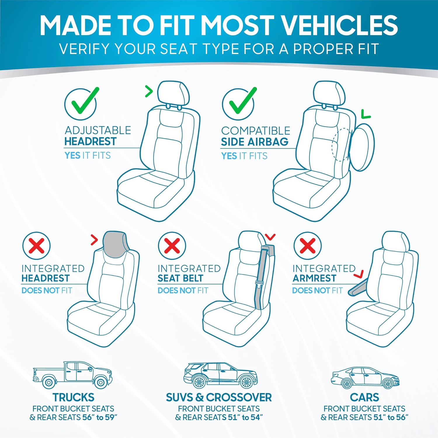 PolyPro Car Seat Covers Full Set in Solid Black, Front and Rear Split Bench Seat Covers for Cars, Easy to Install Car
