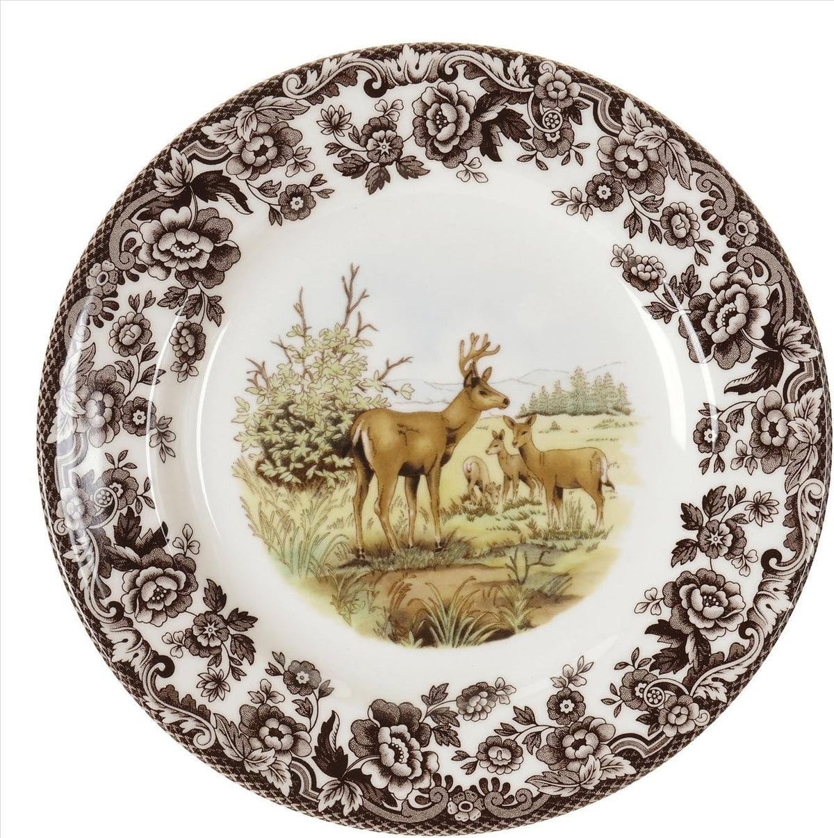 Woodland American Wildlife Mule Deer Salad Plate