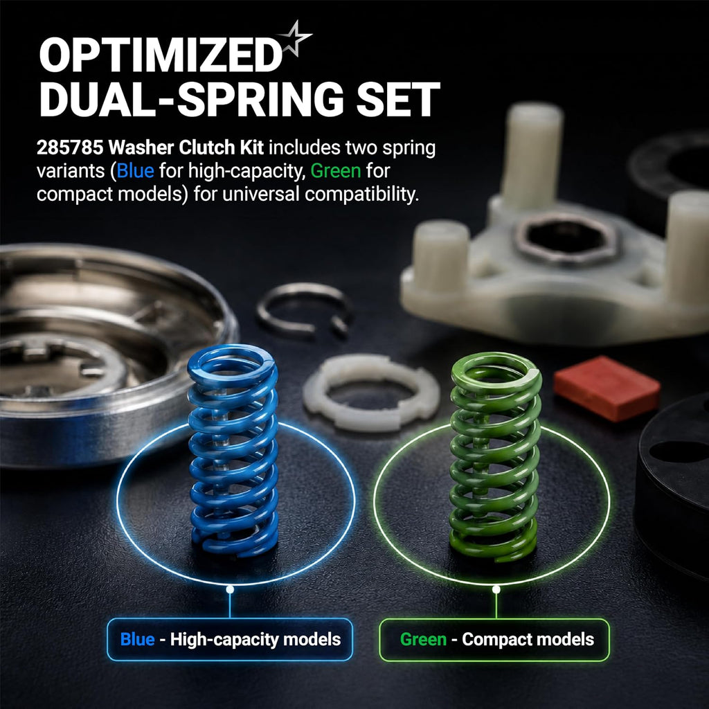 285785 Washer Clutch Kit & 285753A Motor Coupling & 80040 Agitator Dogs Kit