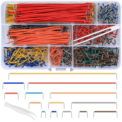 2-125 mm Breadboard Jumper Wire Kits, PCB Circuit Boards Jumper Wire Cables Assortment Kits with 14 Different