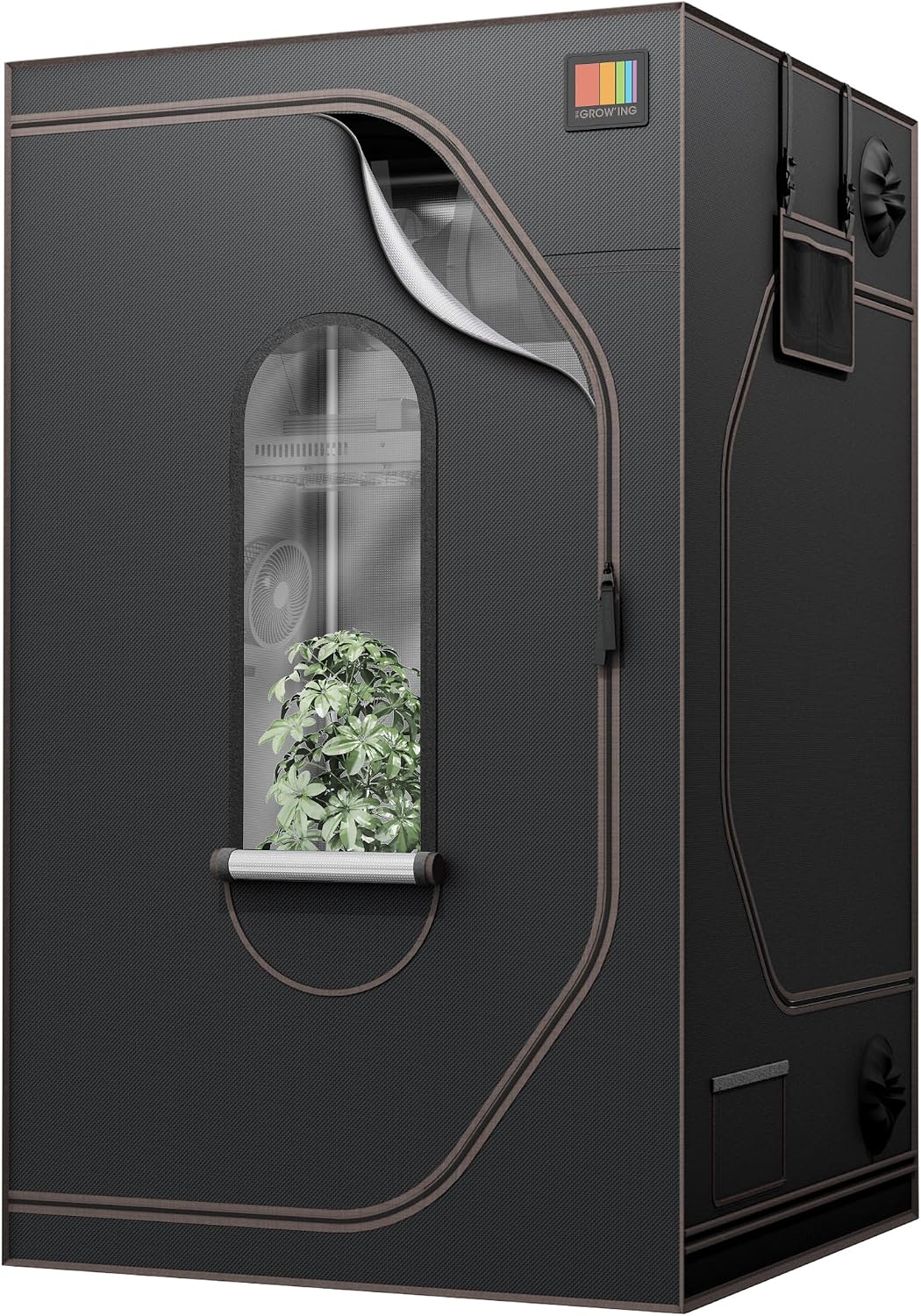 THE Growing 4x4 Grow Tent Frame & Cover, 48x48 Heavy Duty Plant Tent