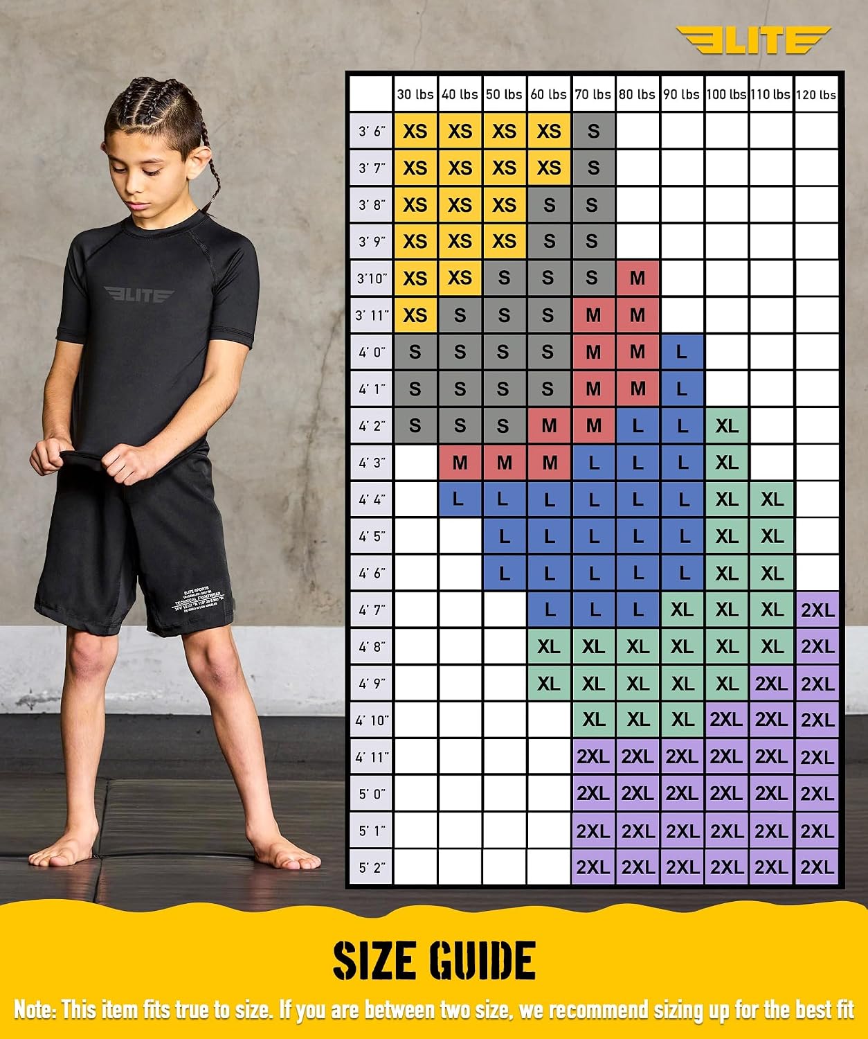 Kids Jiu Jitsu BJJ Rash Guard, Short Half Sleeve Compression Shirt for Youth Boys Girls Sports Nogi Training