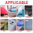 Waterproof Repair Tape for RV Awning, Tarp, Fabric, Tent, Boat Covers, Sail