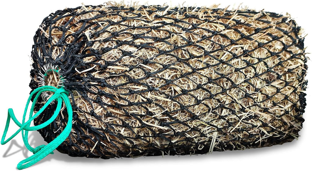 Slow Feed Hay Net, Square Bale PE Horse Hay Net with Drawstring