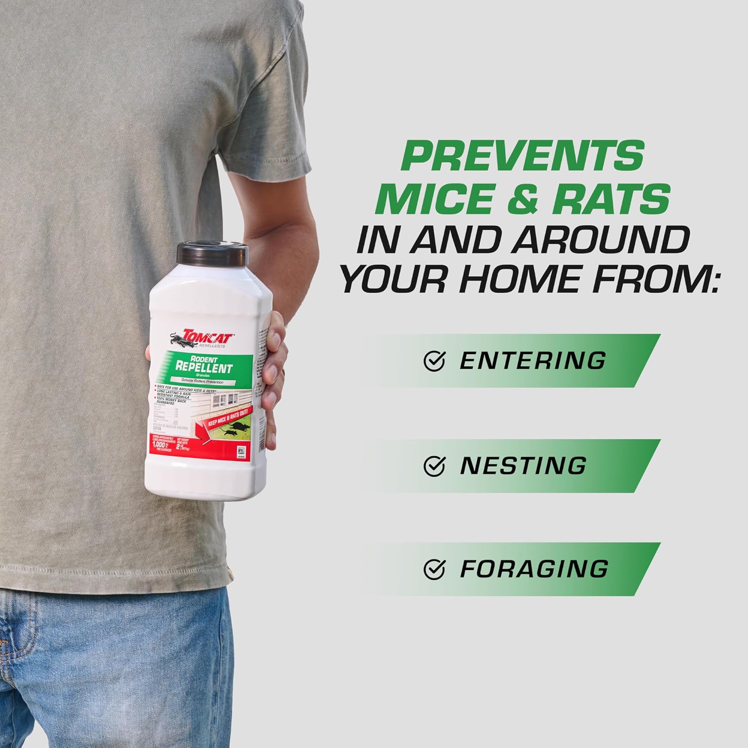 Repellents Rodent Repellent Granules, 2 lb.