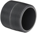 Spears 88 Series PVC Pipe Fitting, Nipple, Schedule 80, Gray, 1" NPT Male, 2" Length