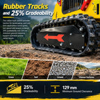 Mini Skid Steer Loader 13.5HP Gas Stand-On Track Loader 46-In Bucket