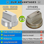 WB03X29354 Compatible with GE Profile Stove Knobs Replacements, Fits Models PGP7036SL1SS PGP7030SL1SS PGP9036SL2SS