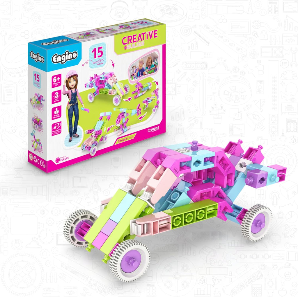 STEM Girls Building Toys, 15 Model Set, Engineering Kit for Ages 6+, Construction Toys, STEM Projects for Young