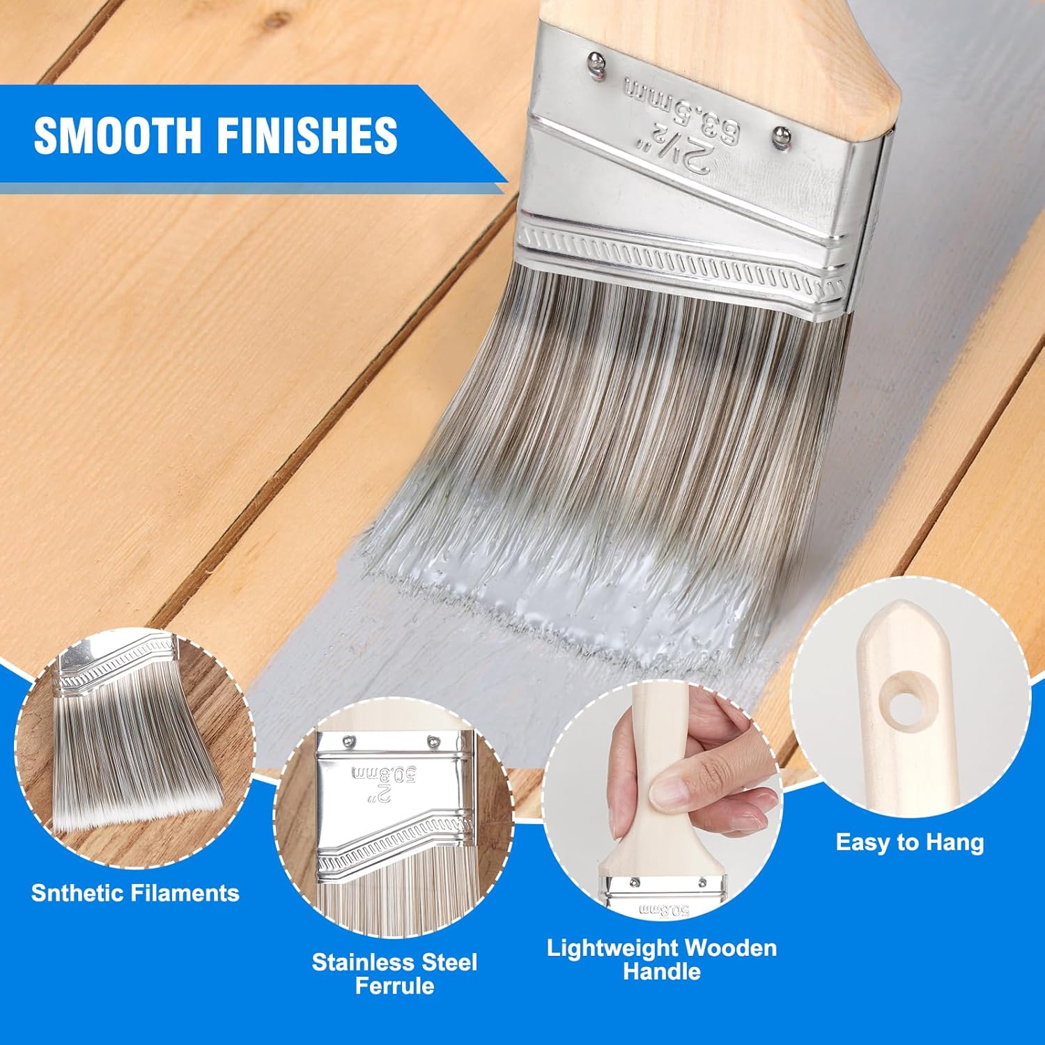 Paint Roller Kit, Paint Brushes and 4 Inch Foam Small Paint Roller Set, All in One Paint Tools for Professional or