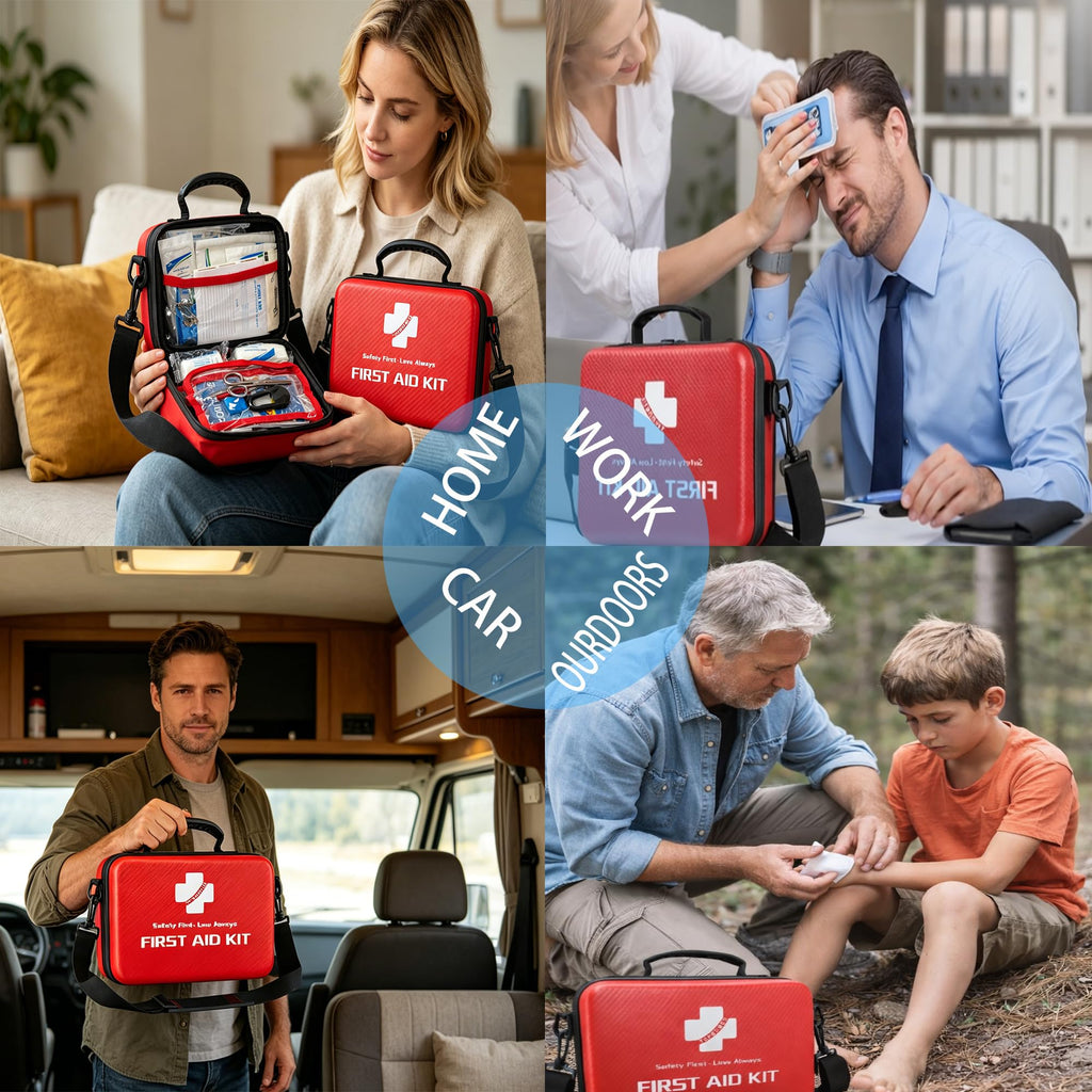 276 PCS Hard Shell Waterproof First Aid Kit
