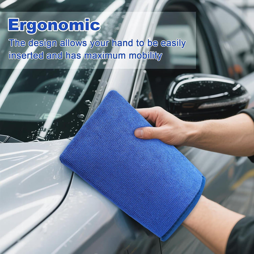 Clay Mitt Auto Detailing 2 Pack, Fine Grade Microfiber Car Clay Bar Mitt, DIY Detail Tool & Kit Car Detailing