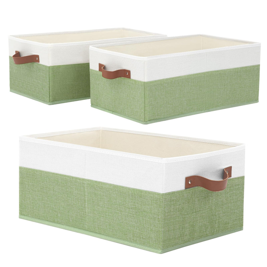 3 Pack Large Capacity Storage Bins Closet Organizer for Shelves