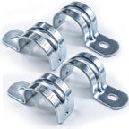 1 Inch One Hole EMT Conduit Clamp, Pipe Strap U Bracket 10 Pack