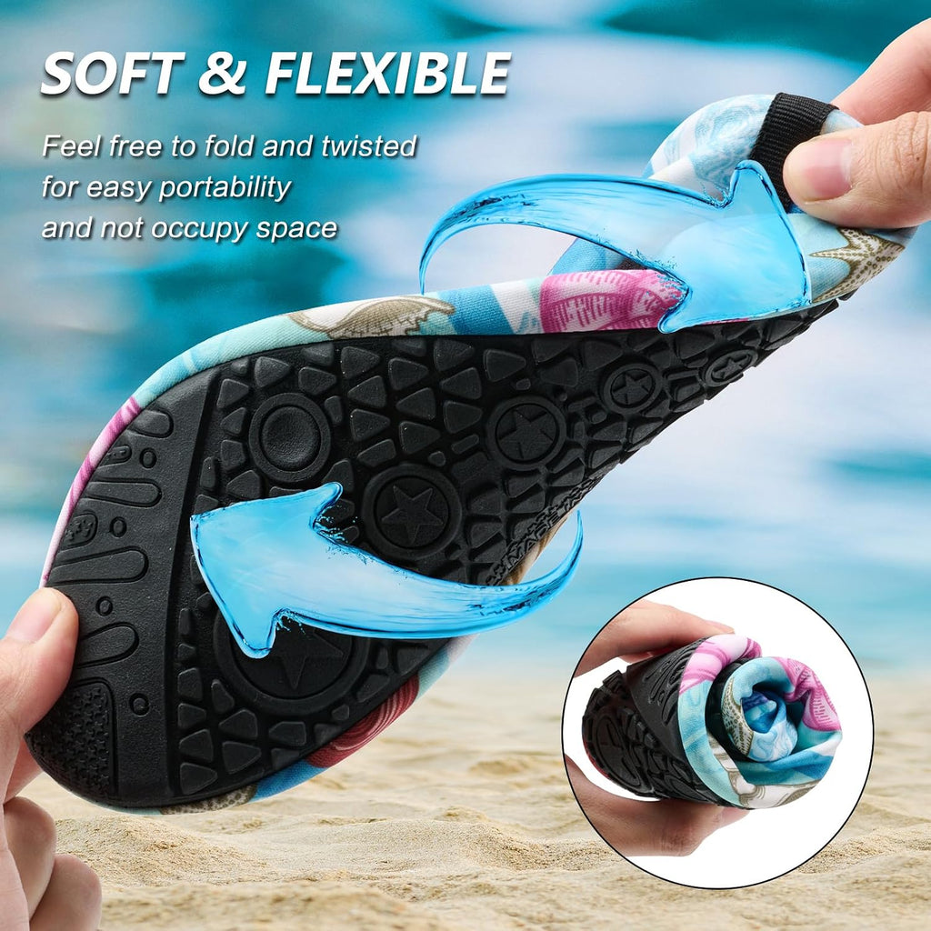 Water Shoes for Women Men Barefoot Quick-Dry Aqua Socks Slip-on for Beach Swim Surf Yoga Exercise