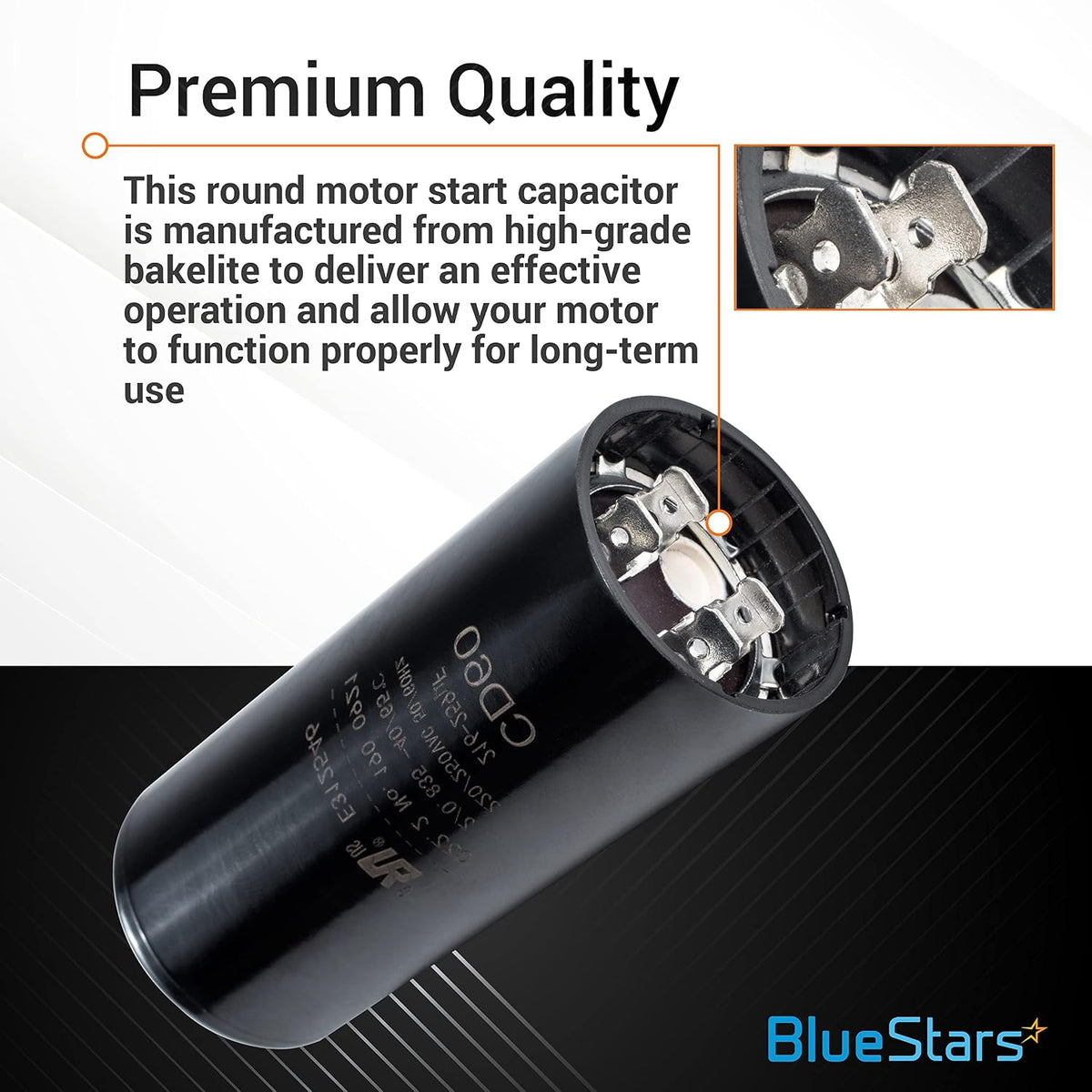 [Original Version] BlueStars 216-259 uF MFD 220-250 VAC Motor Capacitor