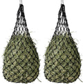 2-Pack Heavy Duty Hay Bags, Slow Feeder for Horses & Goats with 2-Inch Holes, Adjustable Drawstring Hay Net to Reduce