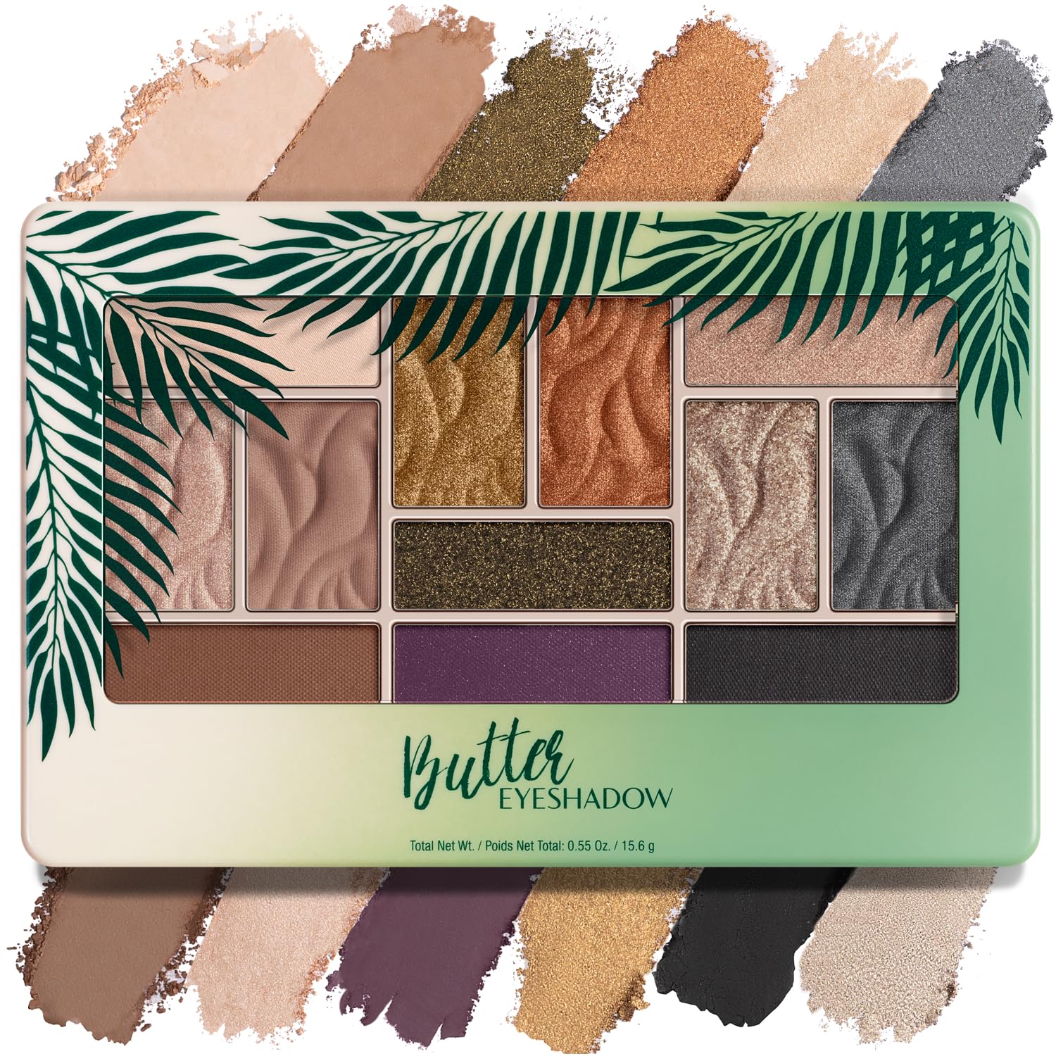 Shimmer Strips Custom Eye Enhancing Kit with Eyeshadow, Eyeliner & Mascara, Nude & Murumuru Butter Eyeshadow Palette