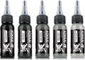 Warm Opaque Gray Tattoo Ink Set, Premium Quality, Precision Medium Viscosity, Quick Healing, Acrylic-Free