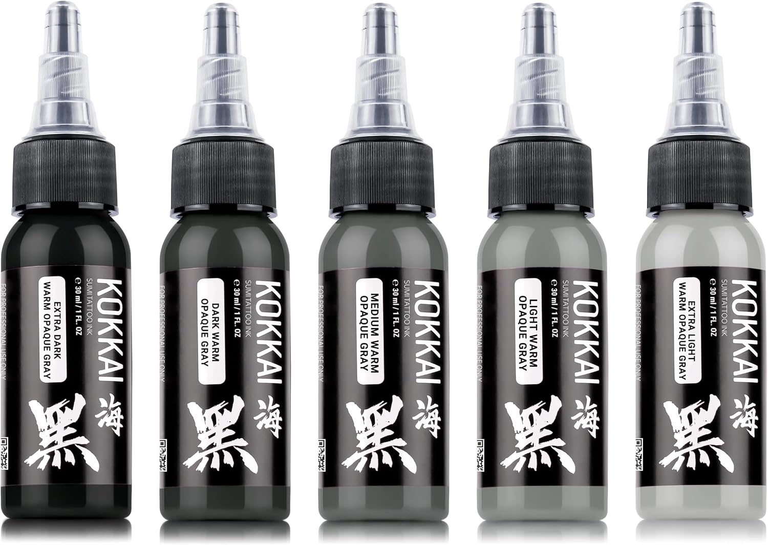 Warm Opaque Gray Tattoo Ink Set, Premium Quality, Precision Medium Viscosity, Quick Healing, Acrylic-Free
