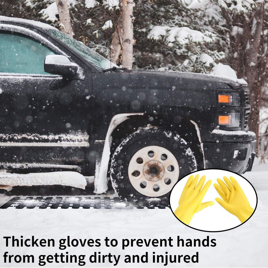 Emergency Devices 2 pcs Tire Traction Mats 39.3" (L) x 10.8" (W), Portable for Snow, Ice, Mud, and Sand Used to Car