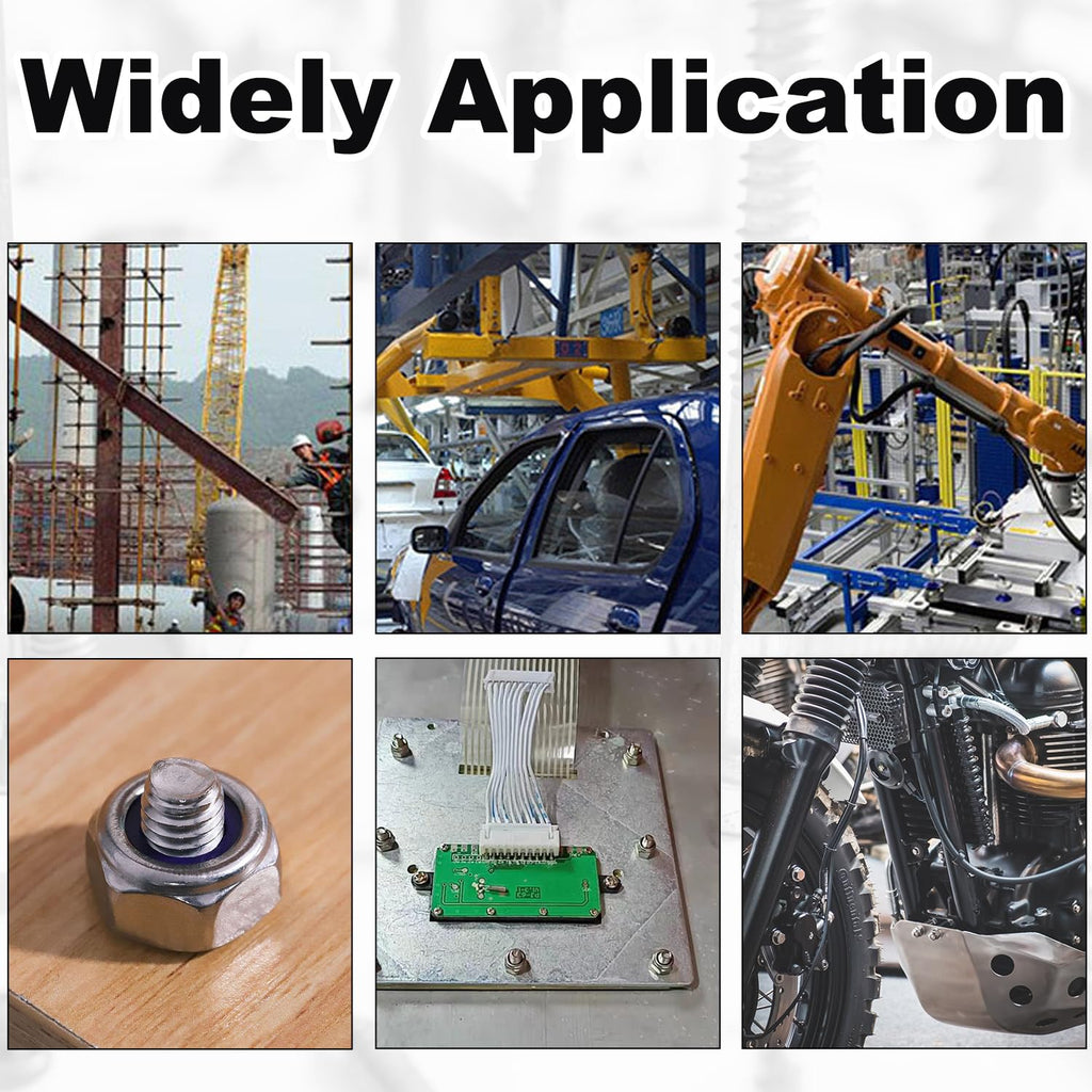 M4 Locknuts Nylon Inserted Tiny Nut for RC Cars 3D Printer