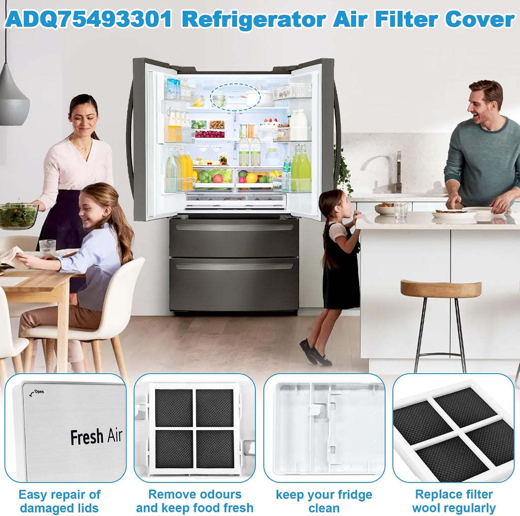 ADQ75493301 Refrigerator Air Filter Cover Replacement for LG (3 Pack)
