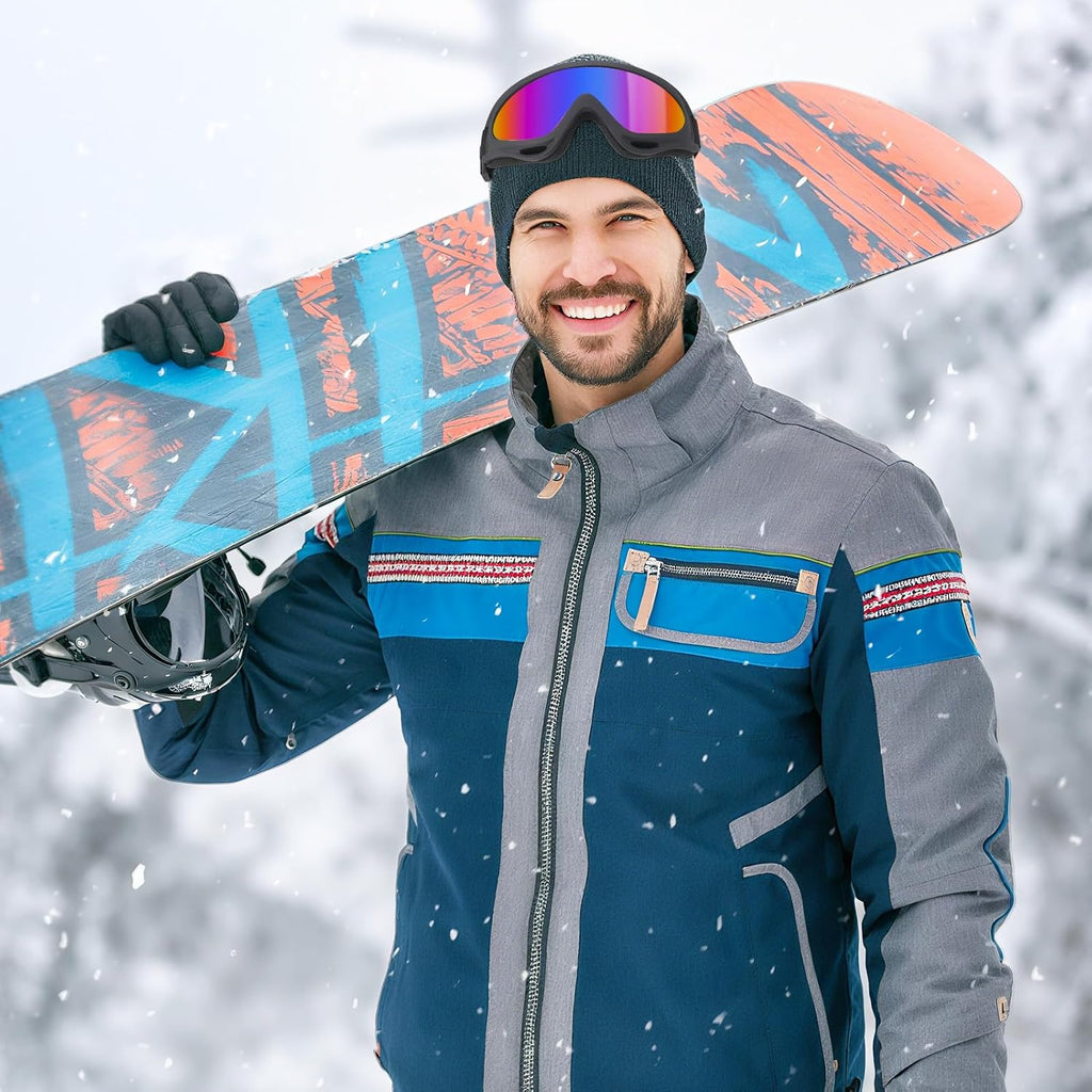 Ski Goggles, Snowboard Goggles for Men Women Kids, Skiing Snowboard Motorcycle Glasses for Adult Youth