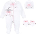 Baby Girl Jewels Crown Layette 3 Piece Gift Set