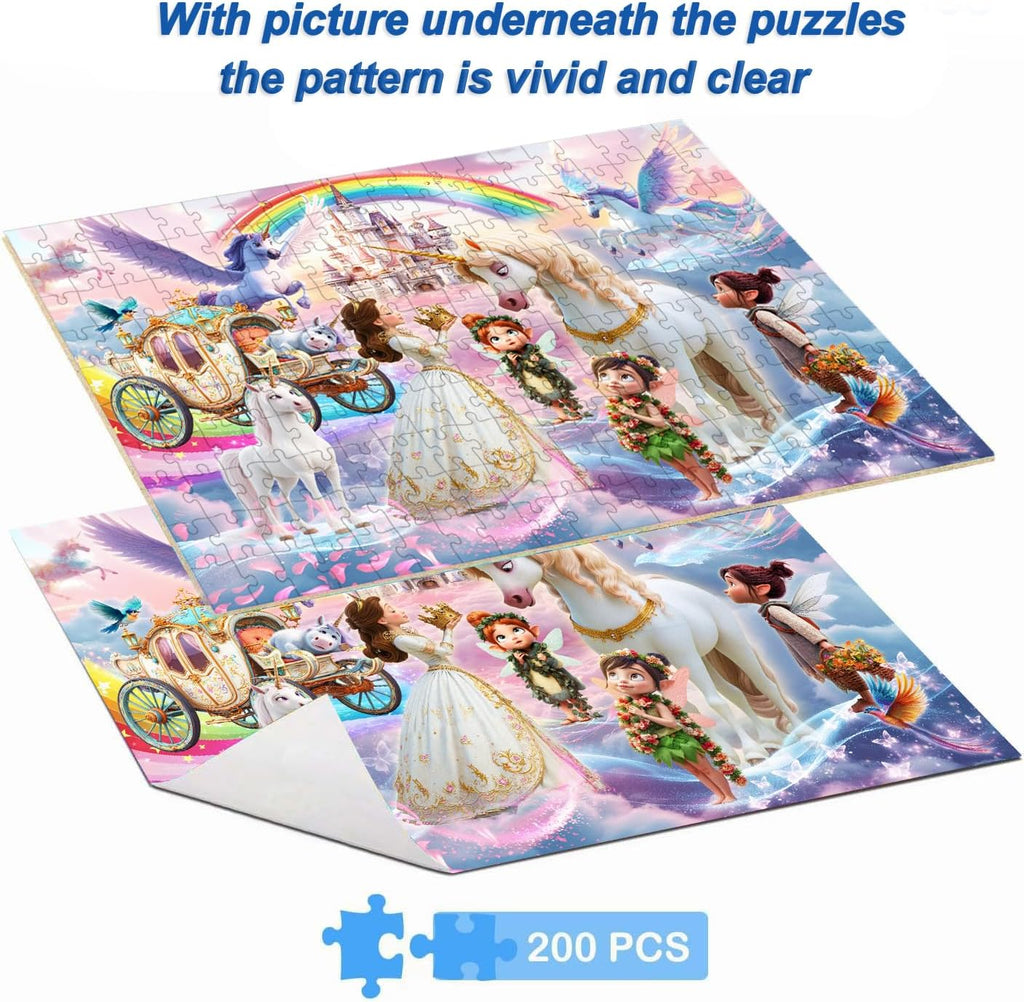 Puzzles for Kids Ages 6-8 8-10 Year Old, 200 Piece Jigsaw Puzzle for Adults Toddler Children Learning Educational