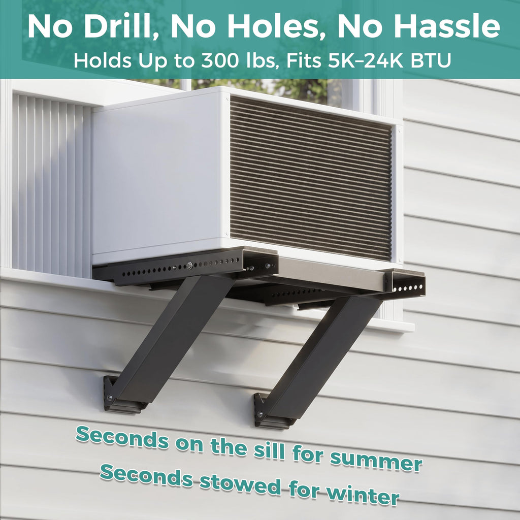 No-Drilling Window Air Conditioner Support Bracket, AC Holder Stand Mount
